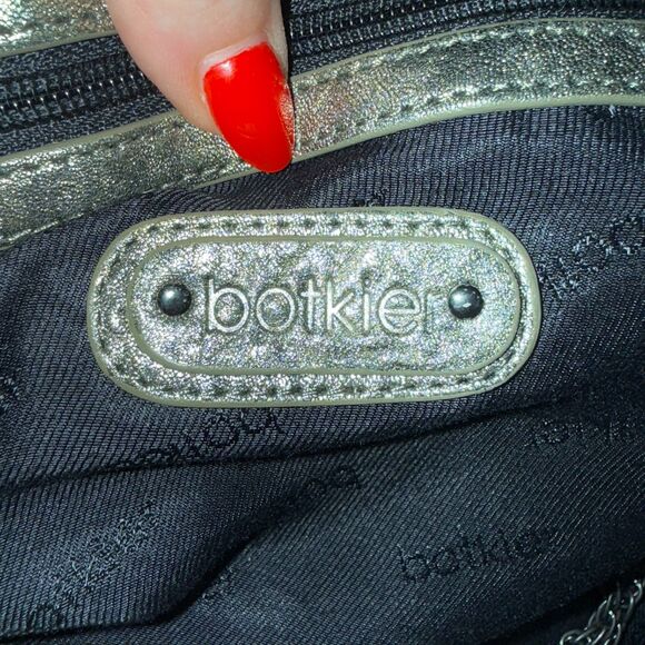 Botkier Braided Handle Metallic Shoulder Bag - Pewter/Brass - Picture 11 of 13